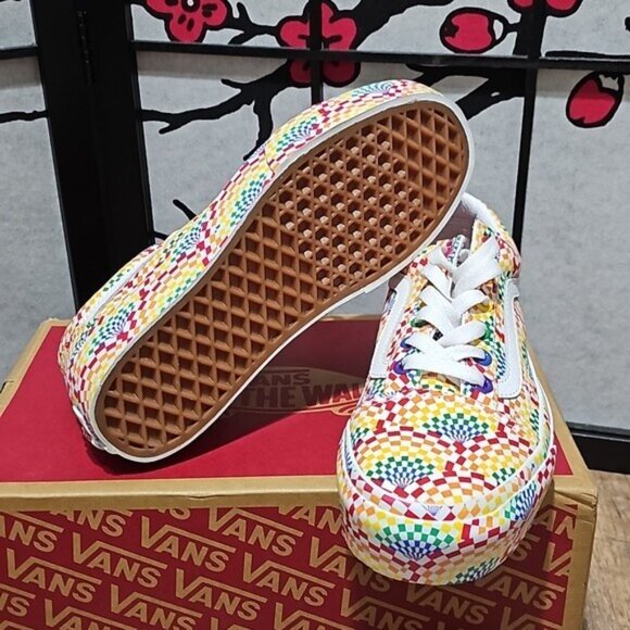 VANS Old Skool Pride Platfor Skate Shoes Size 6.5 New - Picture 5 of 6